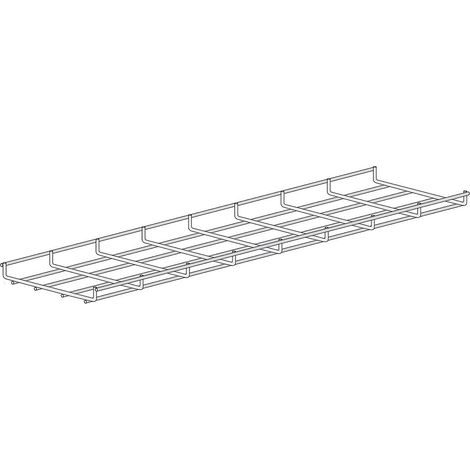 Rs Pro – Chemin de câbles en acier électrogalvanisé 3m x 100mm x 30mm – Protection zinc écologique – Lot de 8 unités