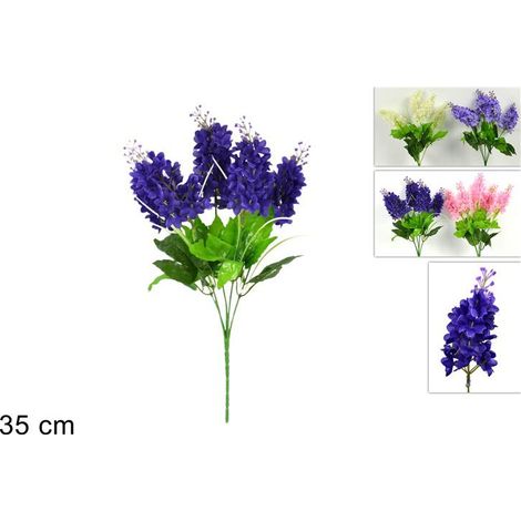 MAZZO DI FIORI 5 RAMI ALTO 35CM IN VARI COLORI