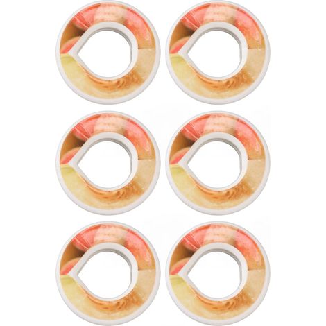 Lot de 6 pastilles aromatisantes pour bouteille d'eau, 0 sucre, 0 calorie, arôme pêche, anneau parfumé pour sport et salle de sport. (1/5)