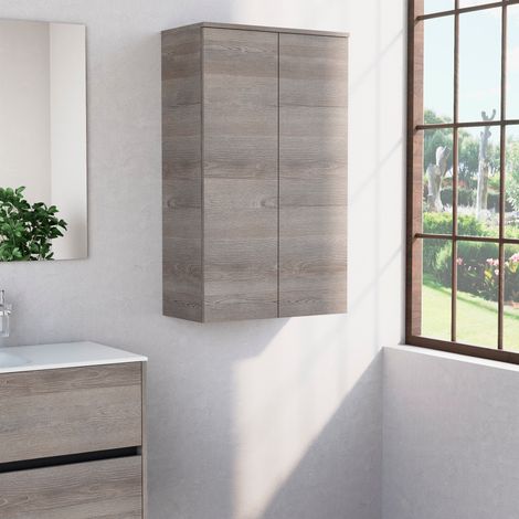 Inda - Colonna bagno con 2 ante e 3 ripiani 60x102 cm - Olmo (1/3)