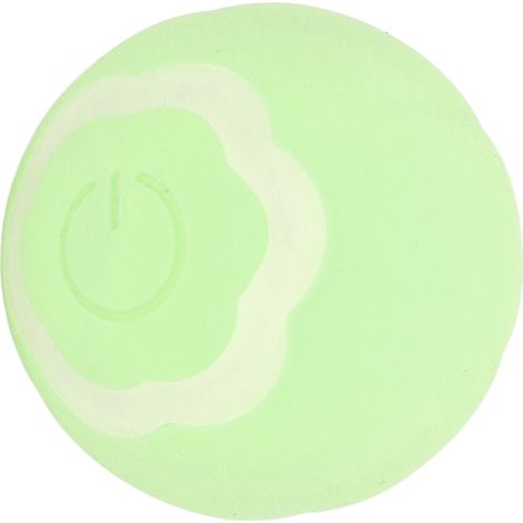 Balle intelligente et interactive pour chats : roulement automatique, rotation à 360°, fonction de chargement USB, éclairage LED vert. (1/5)