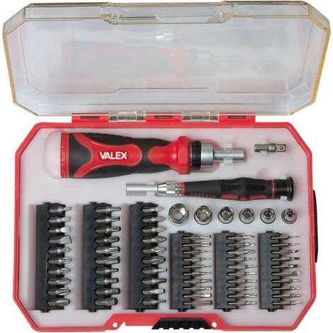 Jeu de tournevis porte-embouts VALEX S70 (70 pièces) 1463836 (1/2)