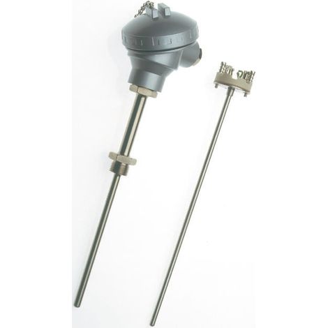 Capteur RTD PT100 RS PRO, Ø 8mm, L.250mm, +450°C max, Tête de connexion ( Prix pour 1 )