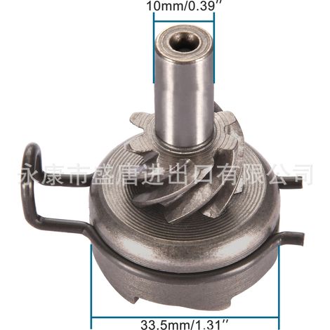 Motorcycle/scooter starter idle speed shaft gears (8 pieces) compatible with GY6 49cc 50cc QMB139 (1/4)