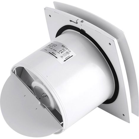 Extracteur d'air plafond mural cuisine salle de bain ABS blanc 205x205mm 1 pièce système d'aération domestique (1/5)