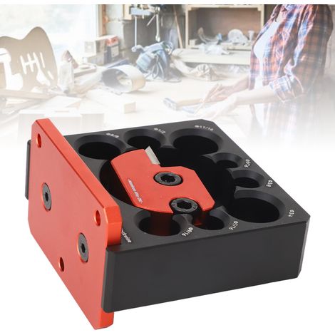 Perceuse électrique avec outil auxiliaire pour barre ronde, machine à barre carrée, barre ronde en bois massif, réglable. (1/5)