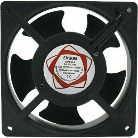 Ventilateur axial pour boîte de cheminée Insérable Haute température Pales en métal Silencieux Universel 120 x 120 x 38 mm (1/4)