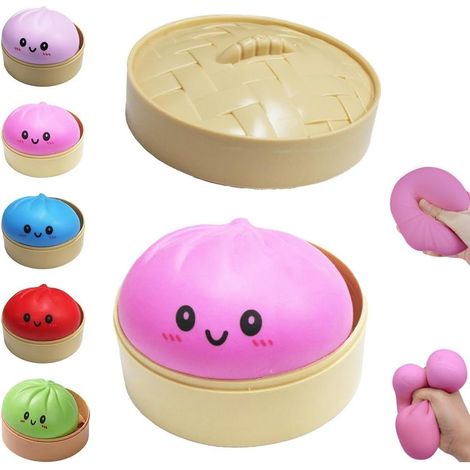 Balle anti-stress, souple et douce, en forme de myki, rose (f2)Rosa (1/5)