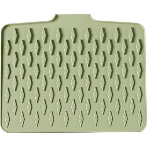 Küchenmatte – Geschirrtuch für Spüle und Wasserhahn. Hergestellt aus rutschfestem und saugfähigem Silikon, ideal für Bad, WC, Bar, Küche und als Geschirrspülzubehör. (1/5)
