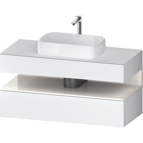 DURAVIT QA4732022180000 QTG KWTU WH Ek. 1200x550x600 Blanc mat H