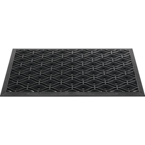 Fußmatte schwarz Gum.L450xB750xS15mm