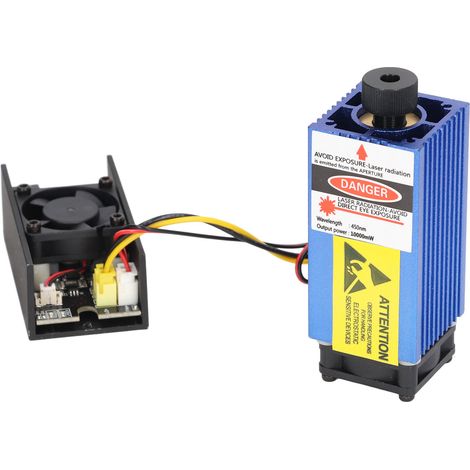 12V 10W Lasergravierermodul mit einstellbarem Fokus und Hochleistungs-Punktgravurkopf (1/5)