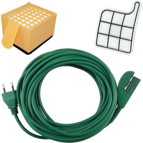 Filtro hepa vk 135 vk 136 + tela protezione motore + cavo 10 mt compatibili