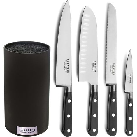 Origin - Bloc Noir 4 couteaux de cuisine (1/4)