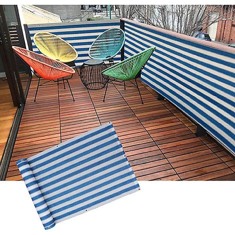 0,9x3 mètres, écran de confidentialité pour balcon, clôture décorative, toile d&aposombrage perméable pour l&aposextérieur (1/5)