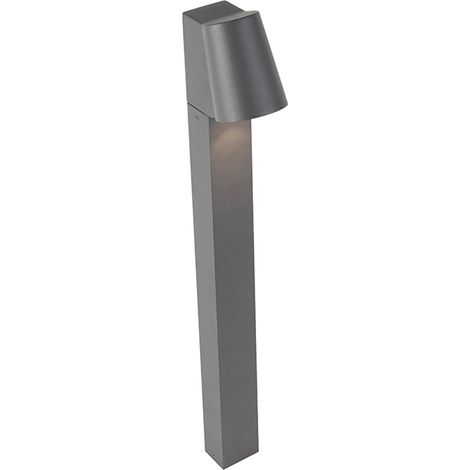 QAZQA uma - LED Lampe sur pied extérieur - 1 lumière - H 620 mm - Gris foncé - Moderne - éclairage extérieur