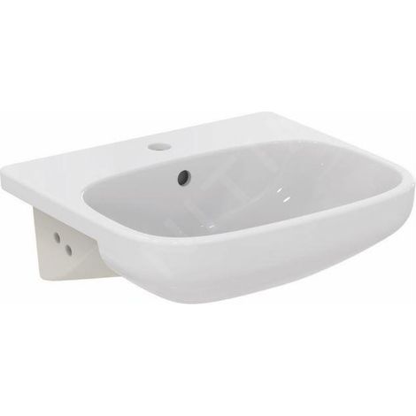 Ideal Standard i.Life A - Lavabo semi-encastré, 500x440 mm, avec trop-plein, trou pour robinet, blanc T451701 (1/5)
