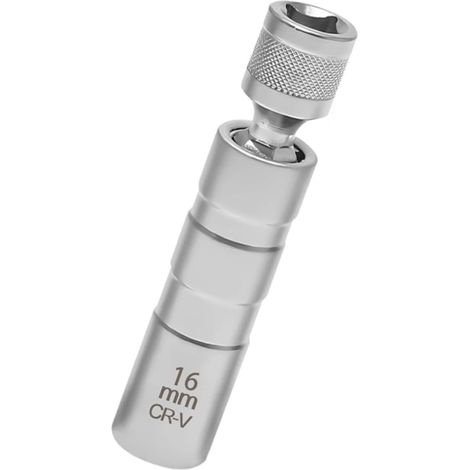 Llave para bujías, herramienta para extraer bujías, llave de vaso para reparación de automóviles (16 mm) (1/3)