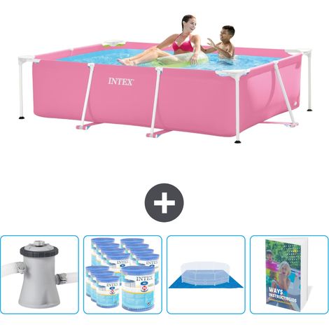Intex Piscine Tubulaire Rectangulaire - 220x150x60 cm - 5-pièces SCB119 (1/5)