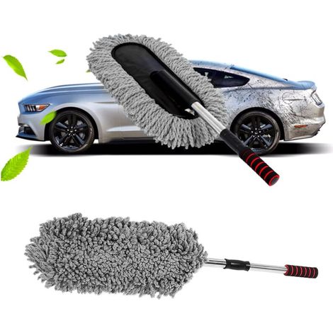 Microfiber Duster for Car and Home - Multi-Purpose Duster - Long Extendable Handle - Unbreakable (1/5)