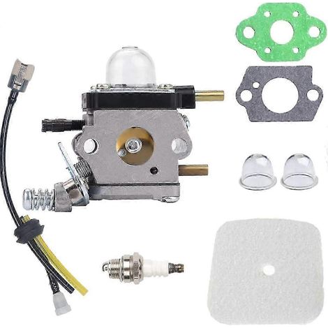 Mantis Tiller Parts carburateur C1U-K54A avec kit de repower de Filtre à Air pour Mantis 2 Temps 7222 7222E 7222M 7225 7230 7234 7240 7920 7924 (1/5)