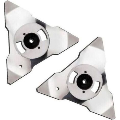 Paquet de 2 lames de rechange pour robot tondeuse à gazon Robomow RS TS MS RC TC MC modèles en acier inoxydable xh (1/2)