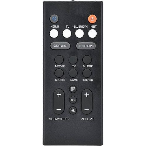 Télécommande pour haut-parleurs Yamaha YAS-209 et YAS-109