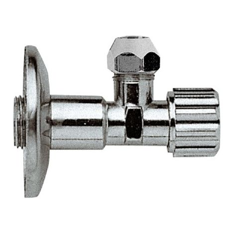 Rubinetto sottolavabo 1/2" con attacco 3/8" e rame 10 mm