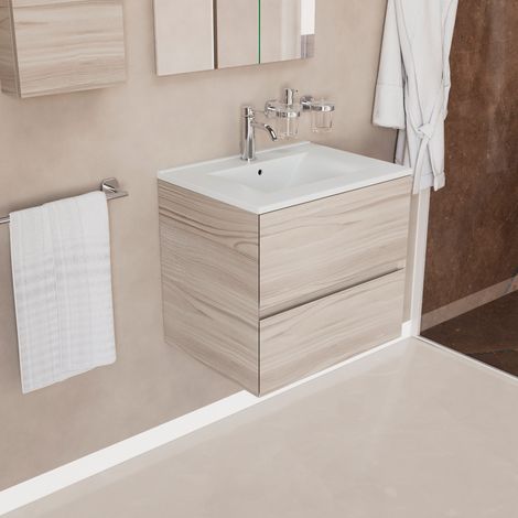 Inda - Mobile bagno 60 cm Onice Larice sand con 2 cassetti e (1/4)