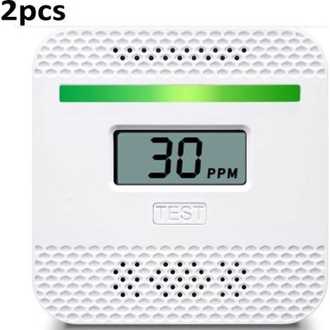 Portable Carbon Monoxide Detector with LCD Digital Display, UL Listed CO Alarm with Electrochemical Sensor for Home and Travel (1/5)