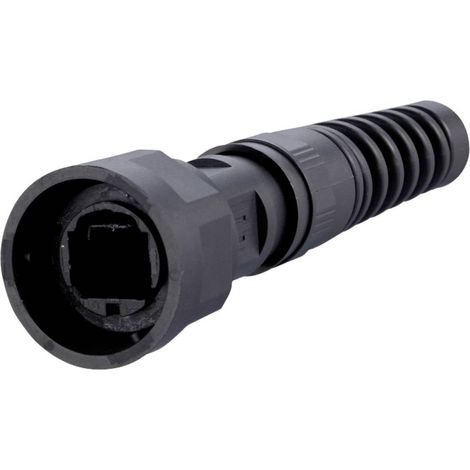 Boîtier de fiche mâle industrie IP67 V1 Metz Connect 1401025002KE Capot passe-câble noir 1 pc(s)