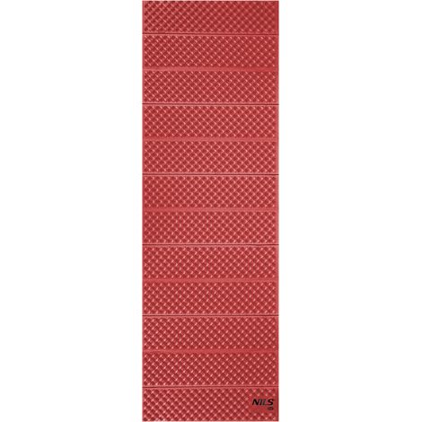 Colchoneta plegable roja, 182 cm, portátil para ejercicios