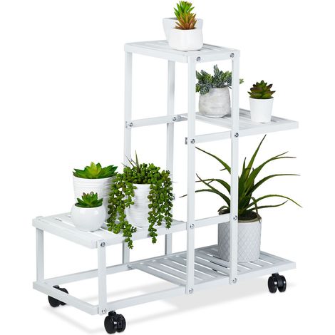 Soporte para plantas de 4 estantes