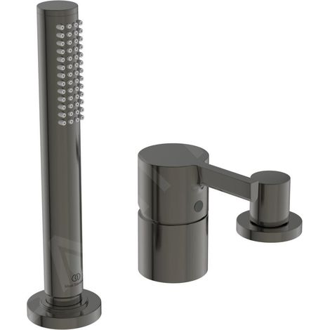Ideal Standard Joy - Mitigeur au bord de baignoire, installation 3 trous, Magnetic Grey BC788A5 (1/3)