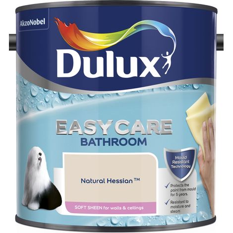 Dulux Easycare Bathroom Soft Sheen Emulsion Paint - 2.5L - Natural Hessian