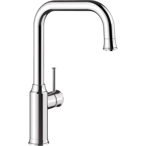 Blanco Livia S - Küchenarmatur, mit ausziehbarem Anschluss, Chrom 521288 (1/3)