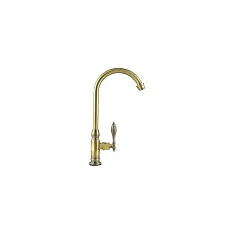 Grifo mezclador de cocina de latón cepillado, grifo giratorio para fregadero de agua fría, grifo mezclador para lavabo con tirador extraíble para lavabo y lavamanos, bronce antiguo. (1/5)