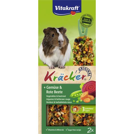 Vitakraft Nagerfutter Snack Kräcker 112 g Gemüse & Rote Beete 2 Stück
