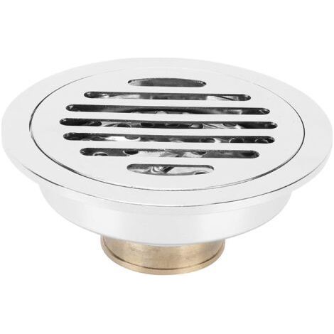 Shower Siphon, Round Bathroom Floor Drain and Deodorant Floor Drain Bathroom Supplies for Bathroom Home 10cm (1/4)