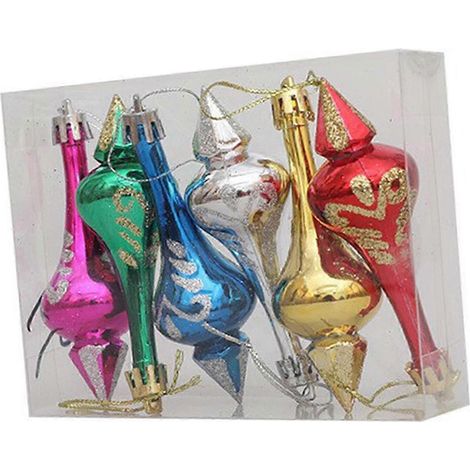 Lot de 6 petites boules de Noël décoratives pour mariage, printemps, Thanksgiving (1/5)