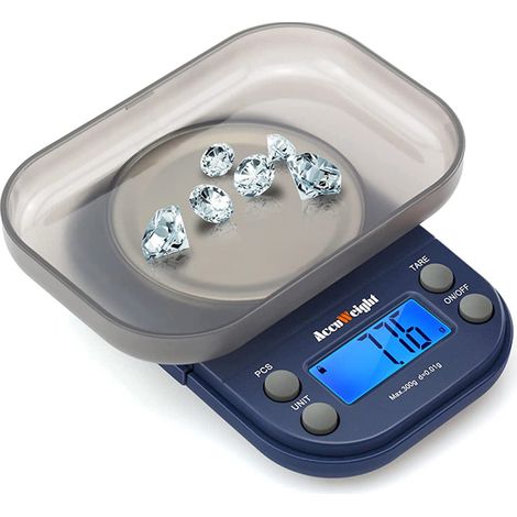 Balance de cuisine/bijouterie 300 g avec plateau de pesée