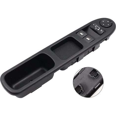 Bouton Leve Vitre pour 307 Commande Interrupteur Fenetre 96351622XT 6554.E4 (1/4)