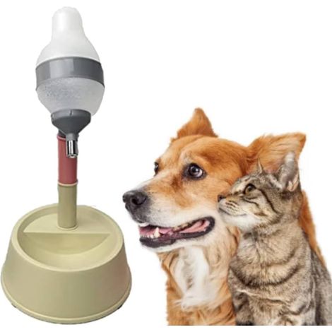 1 Distributeur d'eau, hauteur réglable, bol bouteille, sortie rapide, pour chien chat (1/5)