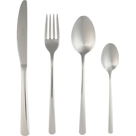 Vienna Set de Couverts 48 Pièces – Acier Inoxydable, Service pour 12, avec Fourchettes, Couteaux, Cuillères à Soupe et à Café, Passe au Lave-Vaisselle, Finition Miroir (1/5)