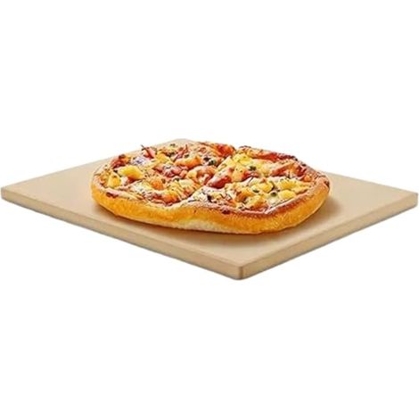Pierre à pizza pour four - pierre réfractaire carrée et gril 30,5 x 30,5 cm  à pizza en cordiérite résistante aux hautes températures, antiadhésive pour, biscuits et co (1/5)