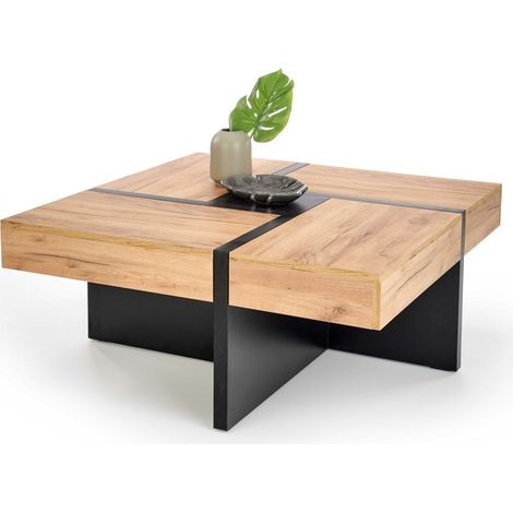 Mesa de centro Houston 1364 , 47x100x100cm, Diámetro: 0, Aglomerado laminado, Angular