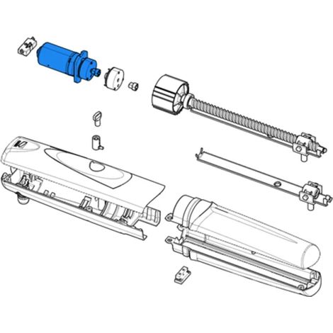 CAME 88001-0141 Gruppo Motore Elettrico Con Freno Serie Axo 24V Ricambio (1/3)