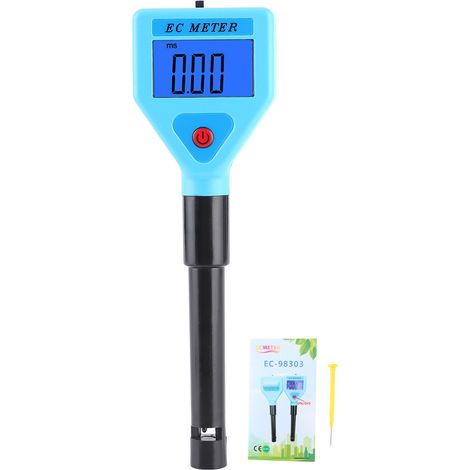 Testeur de qualité d'eau portable Conductimètre numérique LCD avec compensation température pour aquarium piscine hydroponie (1/5)