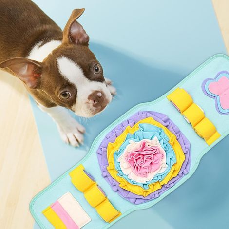 Hundeschnüffelmatte, Aktivitätsmatte mit Schutzfunktion, rutschfeste Trainingsmatte, bissfest, interaktives Hundespielzeug, Beschäftigungsspielzeug (1/5)