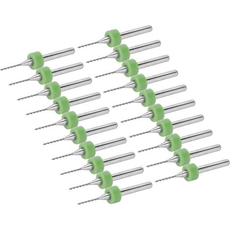 20 Forets PCB en Carbure de Tungstène pour Circuits Imprimés, Fraises de Percage Précises Micro (1/5)